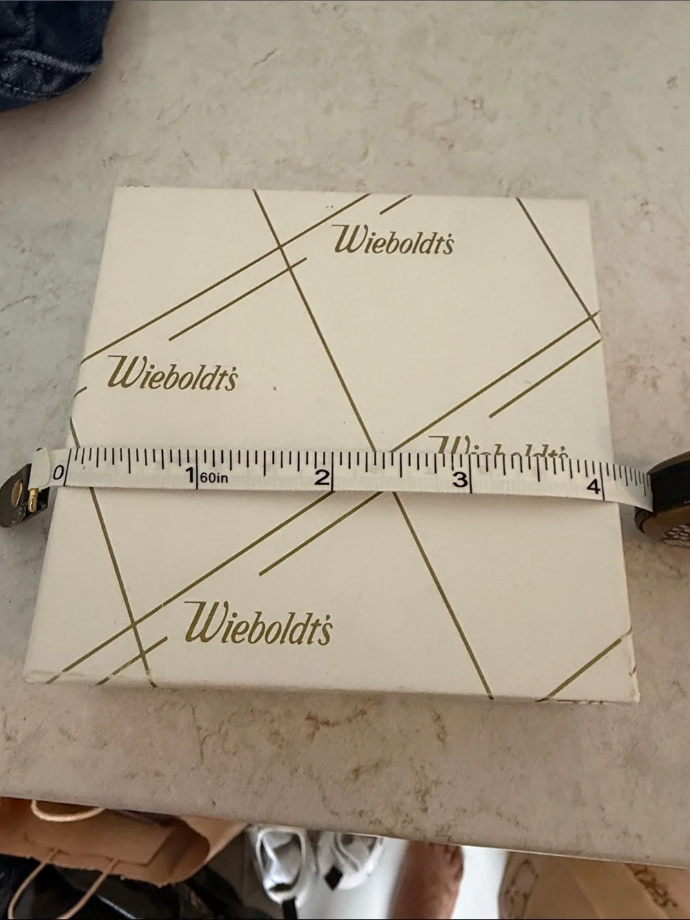 White and Gold Decorative Gift Box